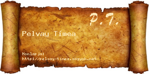 Pelvay Tímea névjegykártya